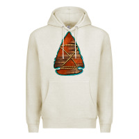 Oatmeal Heather wooden arrowhead Premium Hoodie - Jasminsmagicworld