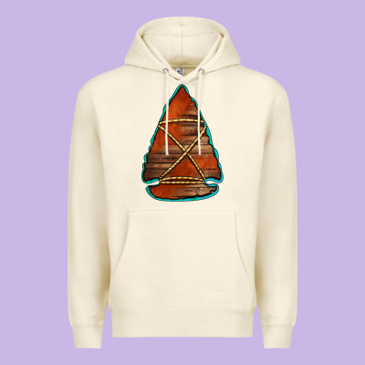 Wooden Arrowhead Premium Hoodie Designed By Jasminsmagicworld