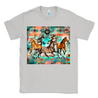 Moon Dust western running horses Classic Tee - Zillion Design Studio