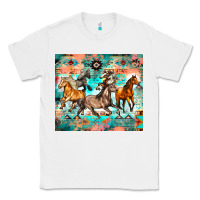 White western running horses Classic Tee - Zillion Design Studio