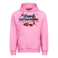 Fuchsia Pink happy memorial day Urban Hoodie - MaliasSmallBusiness