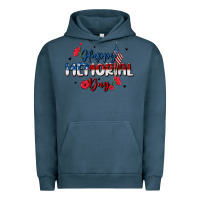 Pigment Midnight Navy happy memorial day Urban Hoodie - MaliasSmallBusiness