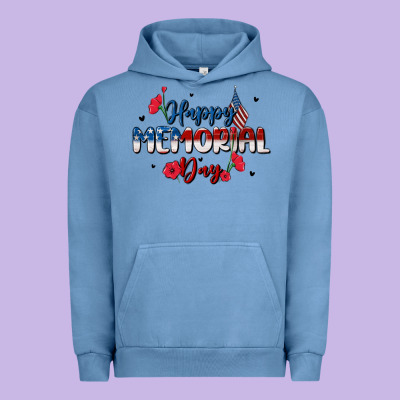 Happy Memorial Day Urban Hoodie Designed By Maliassmallbusiness