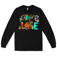 Black camp life Long Sleeve Tee - RanaPortraitStore