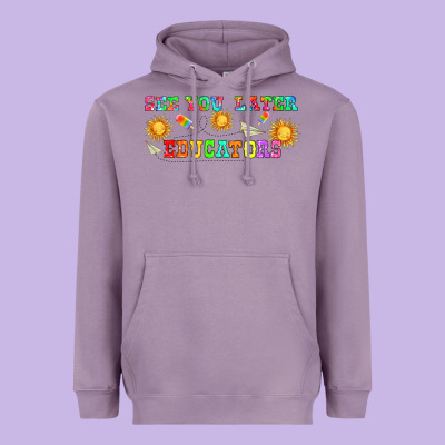 See You Later Educators  Libbey Glass Heavyweight Hoodie Designed By Hra Design Shop