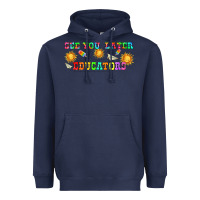 Navy see you later educators  libbey glass Heavyweight Hoodie - HRA Design Shop