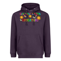 Plum see you later educators  libbey glass Heavyweight Hoodie - HRA Design Shop