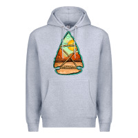 Heather Grey western desert arrowhead Premium Hoodie - Jasminsmagicworld