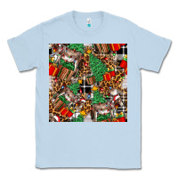 Dusty Blue christmas donkey Classic Tee - FaDigitalArtStudio
