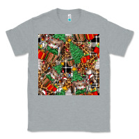 Heather Grey christmas donkey Classic Tee - FaDigitalArtStudio