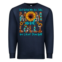 Navy god gifted me two titles mom and lolli  and i rock Premium Sweatshirt - JahusDesignShop