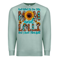 Seafoam god gifted me two titles mom and lolli  and i rock Premium Sweatshirt - JahusDesignShop