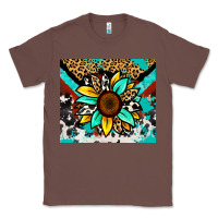 Chestnut turquoise gemstone sunflower Classic Tee - Zillion Design Studio