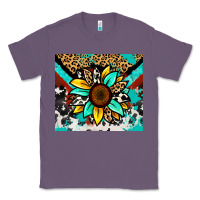 Lavender turquoise gemstone sunflower Classic Tee - Zillion Design Studio