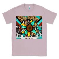 Lilac turquoise gemstone sunflower Classic Tee - Zillion Design Studio
