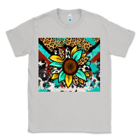 Moon Dust turquoise gemstone sunflower Classic Tee - Zillion Design Studio