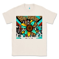 Natural turquoise gemstone sunflower Classic Tee - Zillion Design Studio