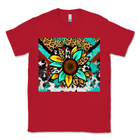 Red turquoise gemstone sunflower Classic Tee - Zillion Design Studio