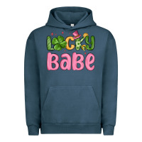 Pigment Midnight Navy lucky babe st patrick s day Urban Hoodie - MaliasSmallBusiness