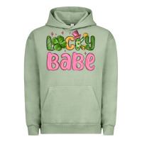 Pigment Oil Green lucky babe st patrick s day Urban Hoodie - MaliasSmallBusiness