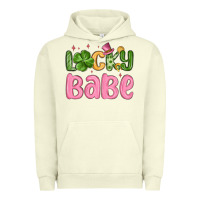 Pigment Pistachio lucky babe st patrick s day Urban Hoodie - MaliasSmallBusiness