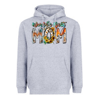 Heather Grey world is best mom Heavyweight Hoodie - RacoonDesign