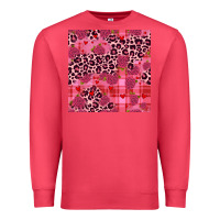 Cardinal valentines day roses leopard seamless pattern Premium Sweatshirt - JahusDesignShop