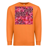 Carrot valentines day roses leopard seamless pattern Premium Sweatshirt - JahusDesignShop