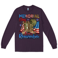 Plum memorial day honor remember Long Sleeve Tee - RanaPortraitStore