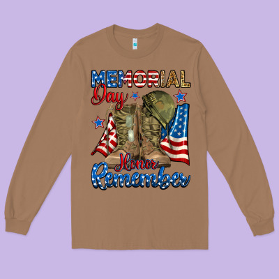 Long Sleeve Tee memorial day honor remember
