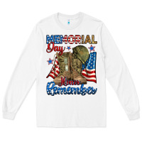 White memorial day honor remember Long Sleeve Tee - RanaPortraitStore