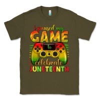 Army Green i paused my game celebrate juneteenth Classic Tee - texasbilliewilder