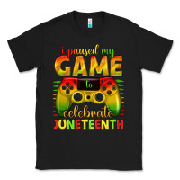Black i paused my game celebrate juneteenth Classic Tee - texasbilliewilder