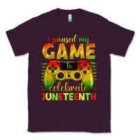 Plum i paused my game celebrate juneteenth Classic Tee - texasbilliewilder