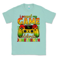 Seafoam i paused my game celebrate juneteenth Classic Tee - texasbilliewilder