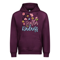 Mauve Wine scatter kindness Urban Hoodie - MaliasSmallBusiness