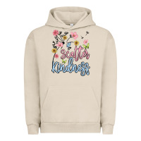 Pigment French Oak scatter kindness Urban Hoodie - MaliasSmallBusiness
