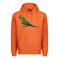 Carrot Ring Necked Parakeet Premium Hoodie - LillyAllenDesigns