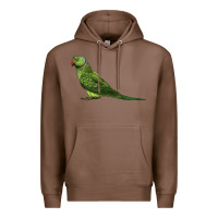 Chestnut Ring Necked Parakeet Premium Hoodie - LillyAllenDesigns