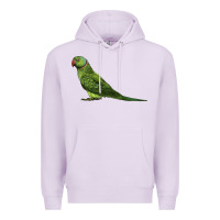 Lilac Ring Necked Parakeet Premium Hoodie - LillyAllenDesigns