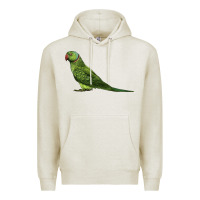 Oatmeal Heather Ring Necked Parakeet Premium Hoodie - LillyAllenDesigns