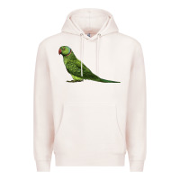 Pale Pink Ring Necked Parakeet Premium Hoodie - LillyAllenDesigns