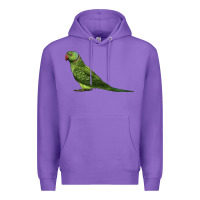 Purple Ring Necked Parakeet Premium Hoodie - LillyAllenDesigns