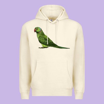 Ring Necked Parakeet Premium Hoodie Designed By Lillyallendesigns