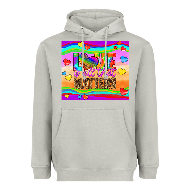 Love Is All That Matters Heavyweight Hoodie by HRA Design Shop | Teevron
