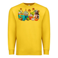 Lemon fall coffee cups Premium Sweatshirt - AdoDesignShop