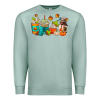 Seafoam fall coffee cups Premium Sweatshirt - AdoDesignShop