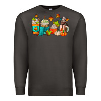 Smoke fall coffee cups Premium Sweatshirt - AdoDesignShop