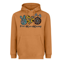 Meerkat peace love racing Heavyweight Hoodie - CowhideDigitalArt