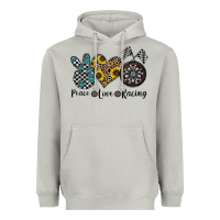 Moon Dust peace love racing Heavyweight Hoodie - CowhideDigitalArt